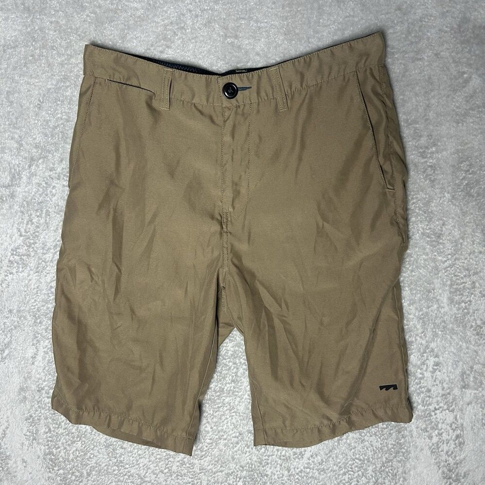 Men’s Khaki Billabong Shorts Size 30 Tan Water Surfing Board Shorts Pockets
